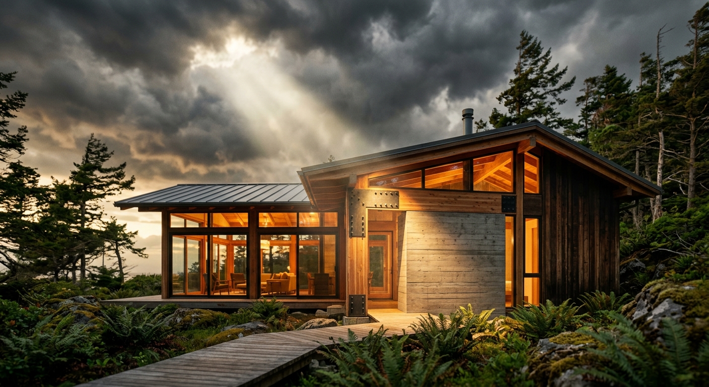 Golden Hour Tilt-Shift Cabin Masterpiece