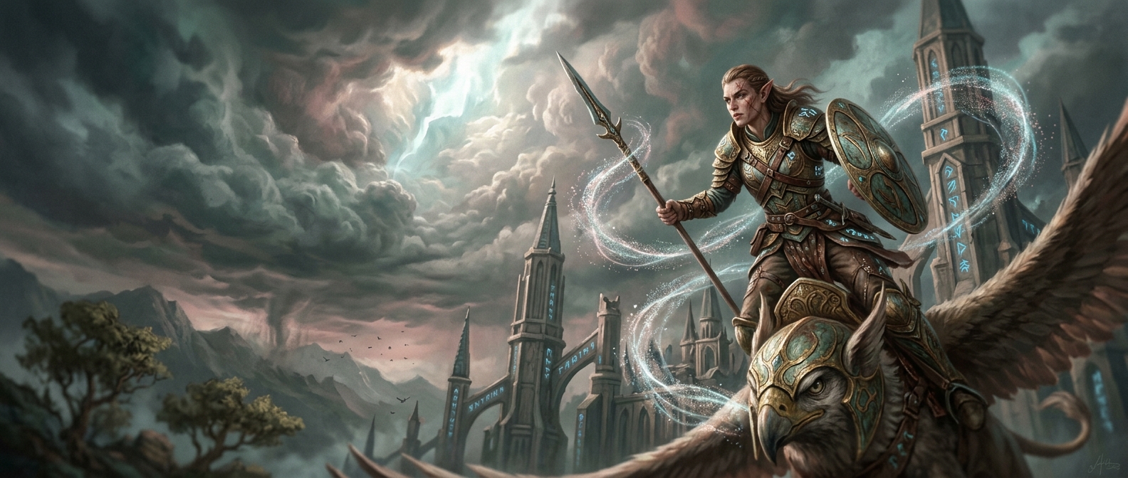 Baroque Celestial Elven Stormscape