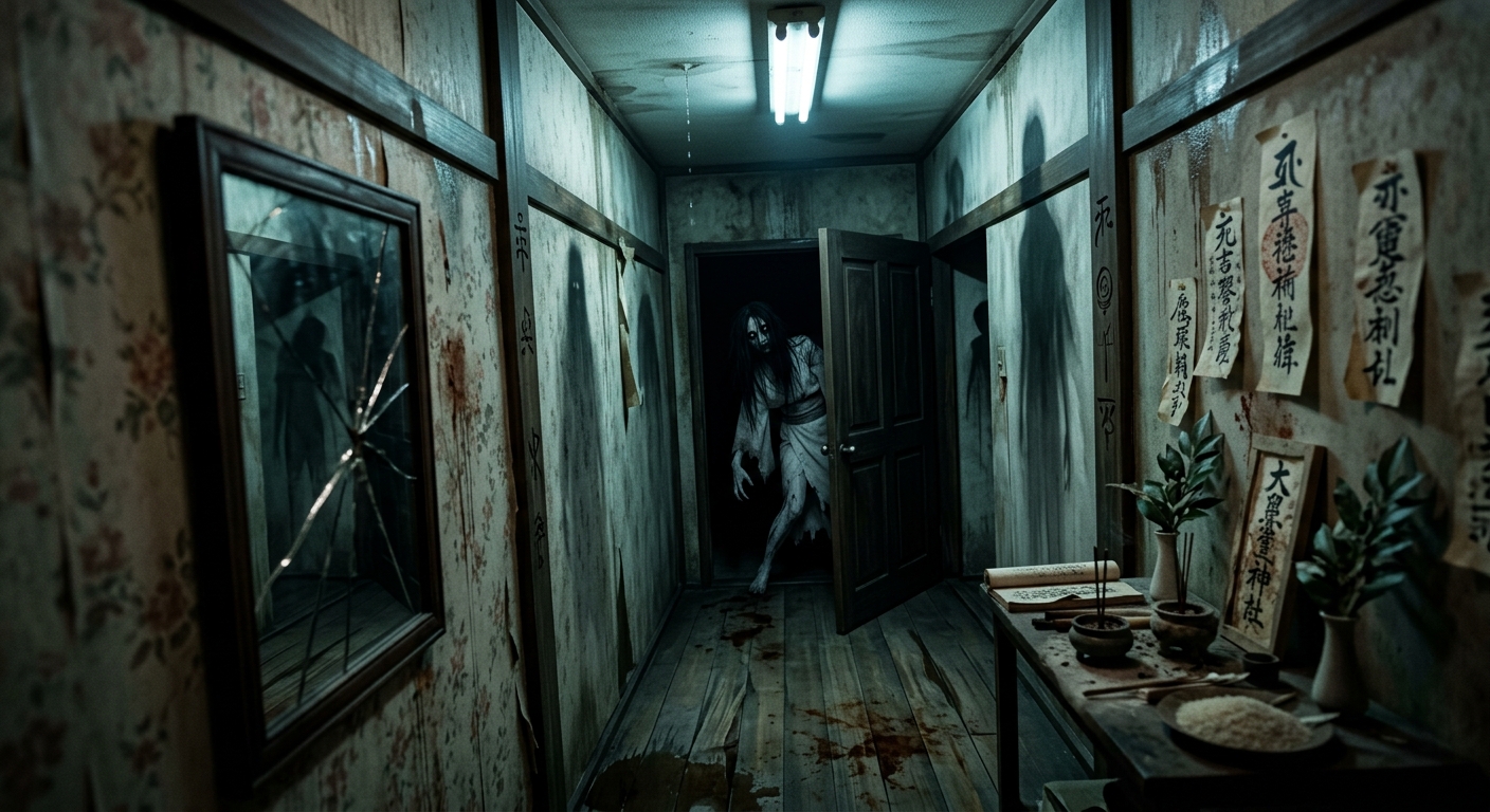 VHS Yurei Haunting: Tilt-Shift Psychological Horror