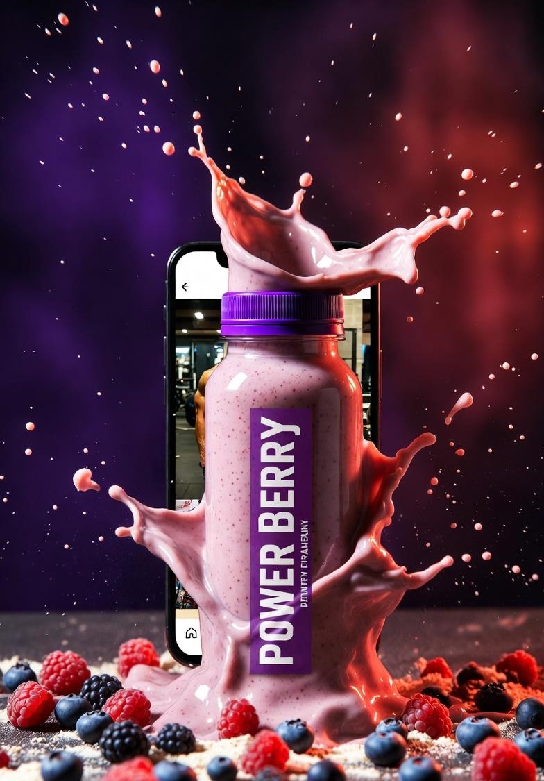 E-commerce Main Image - High-Energy Smoothie Product Shot