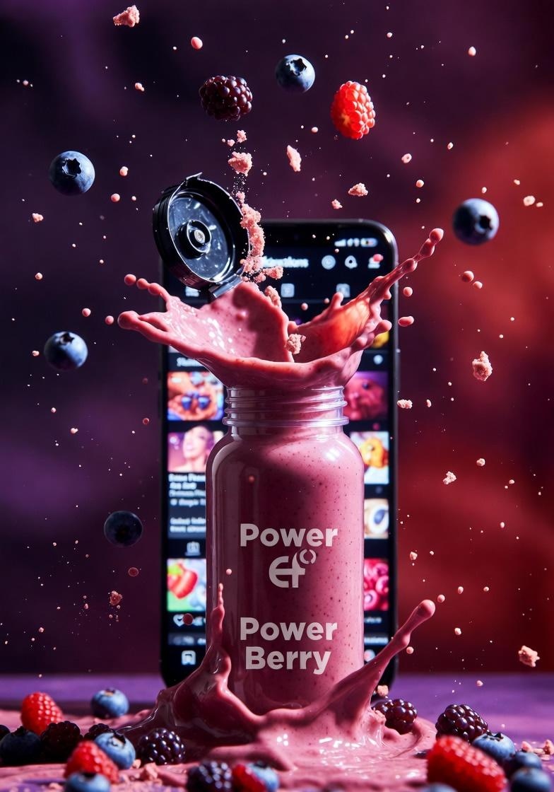 E-commerce Main Image - High-Energy Smoothie Product Shot