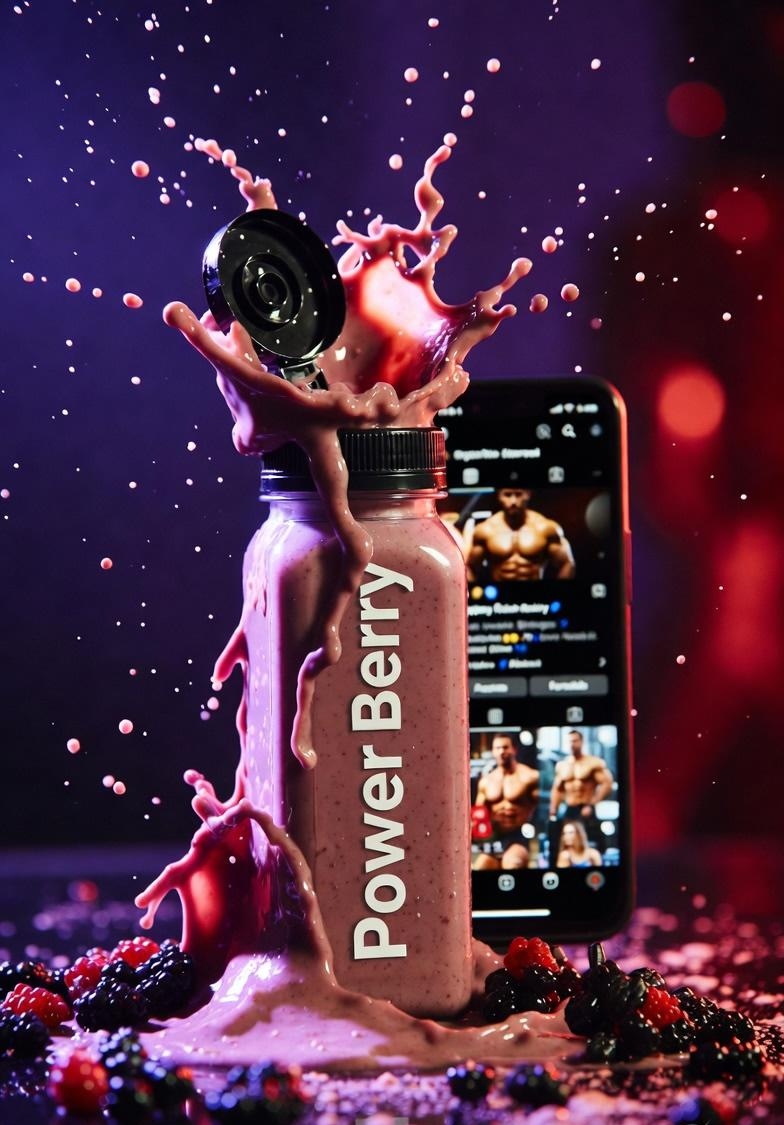 E-commerce Main Image - High-Energy Smoothie Product Shot