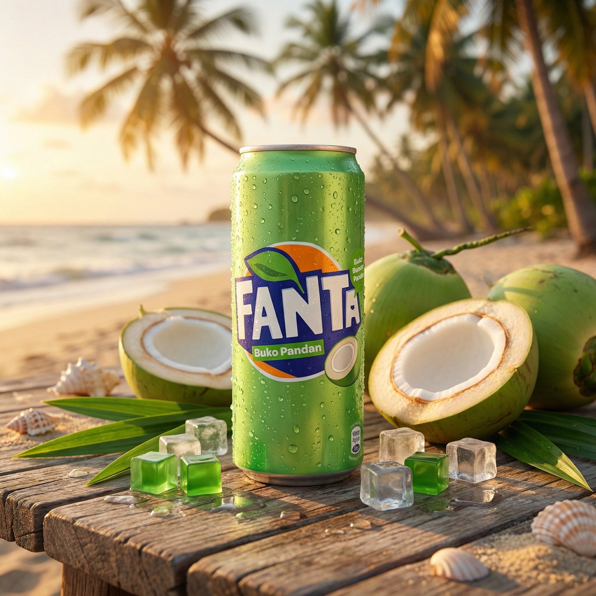 E-commerce Main Image - Hyper-realistic Fanta Product Shot Prompt