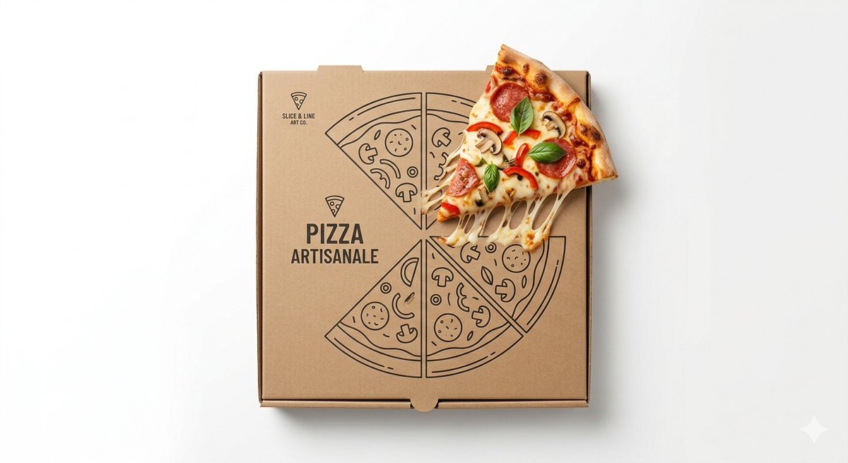 E-commerce Main Image - Minimalist Food Illustration and Photorealism Blend