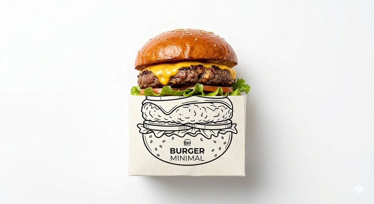 E-commerce Main Image - Minimalist Food Illustration and Photorealism Blend