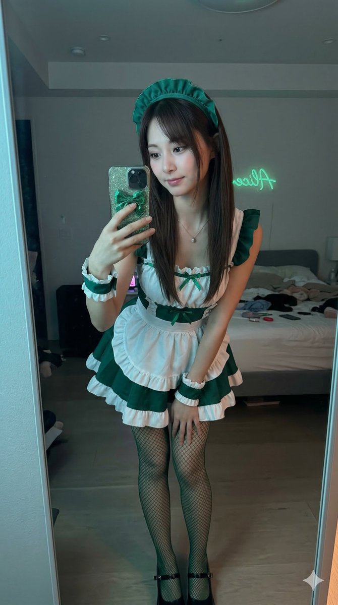 Profile / Avatar - Tzuyu Maid Cosplay Mirror Selfie