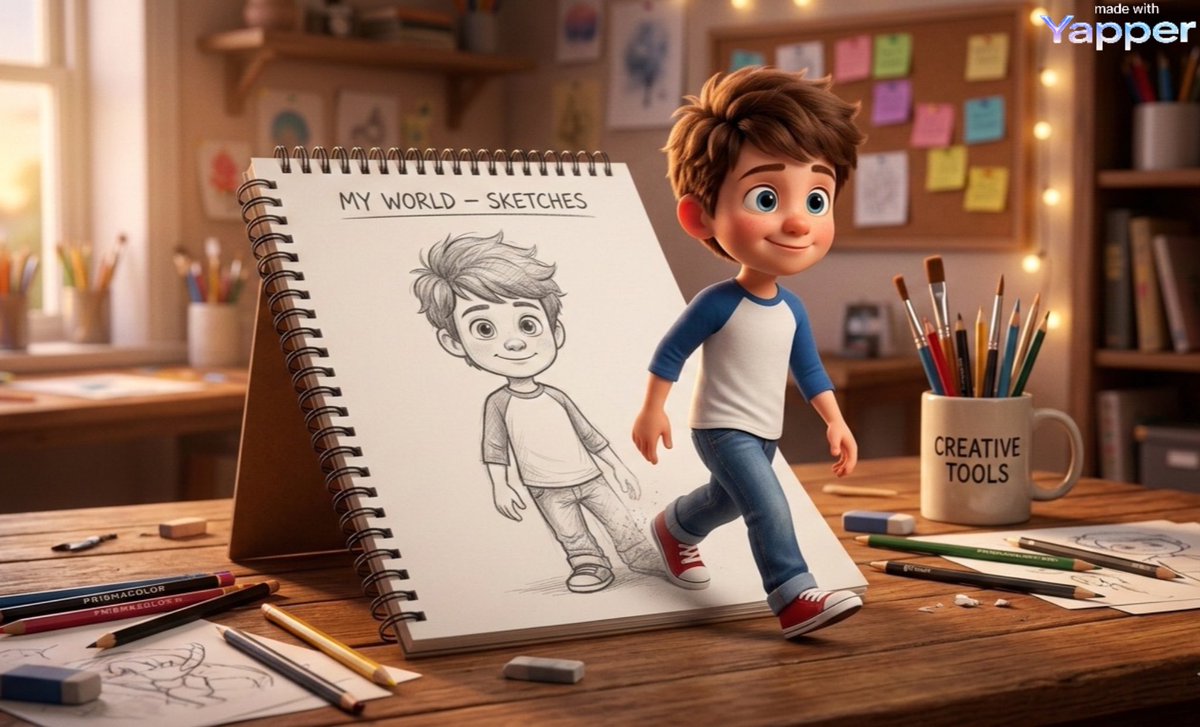 YouTube Thumbnail - Cinematic 3D Illustration of Imagination Coming to Life